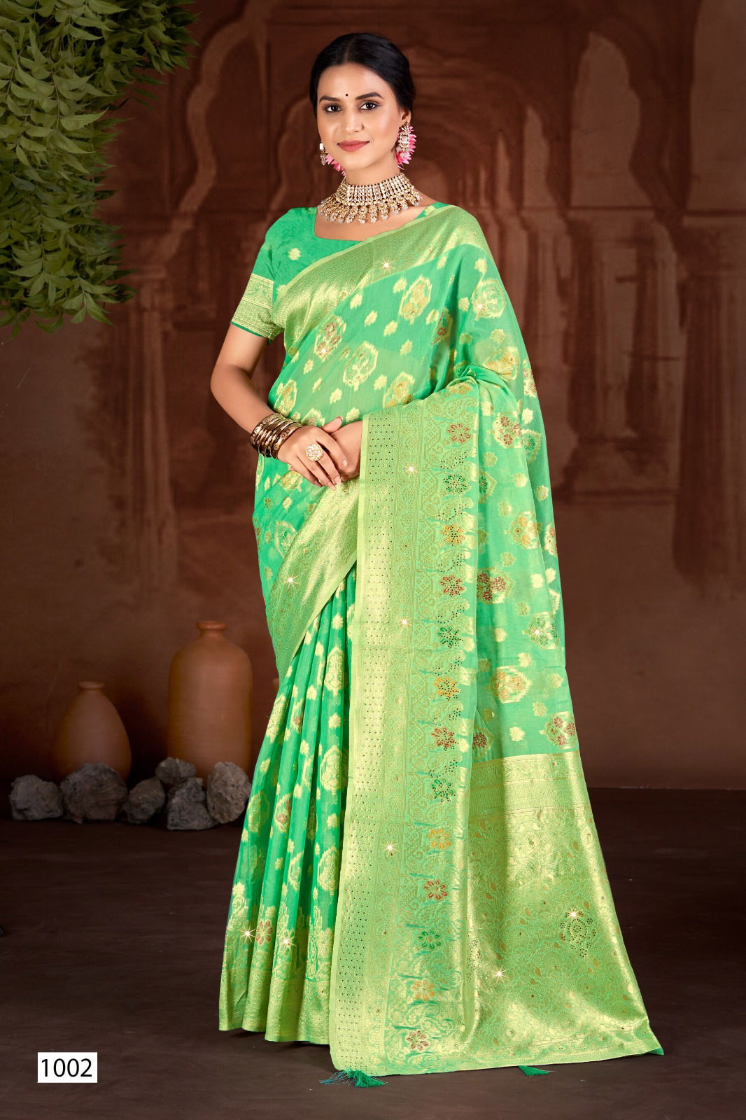 Sakshi Swarovski Vol 02 By Saroj Linen Cotton Designer Sarees Wholesale Price In Surat